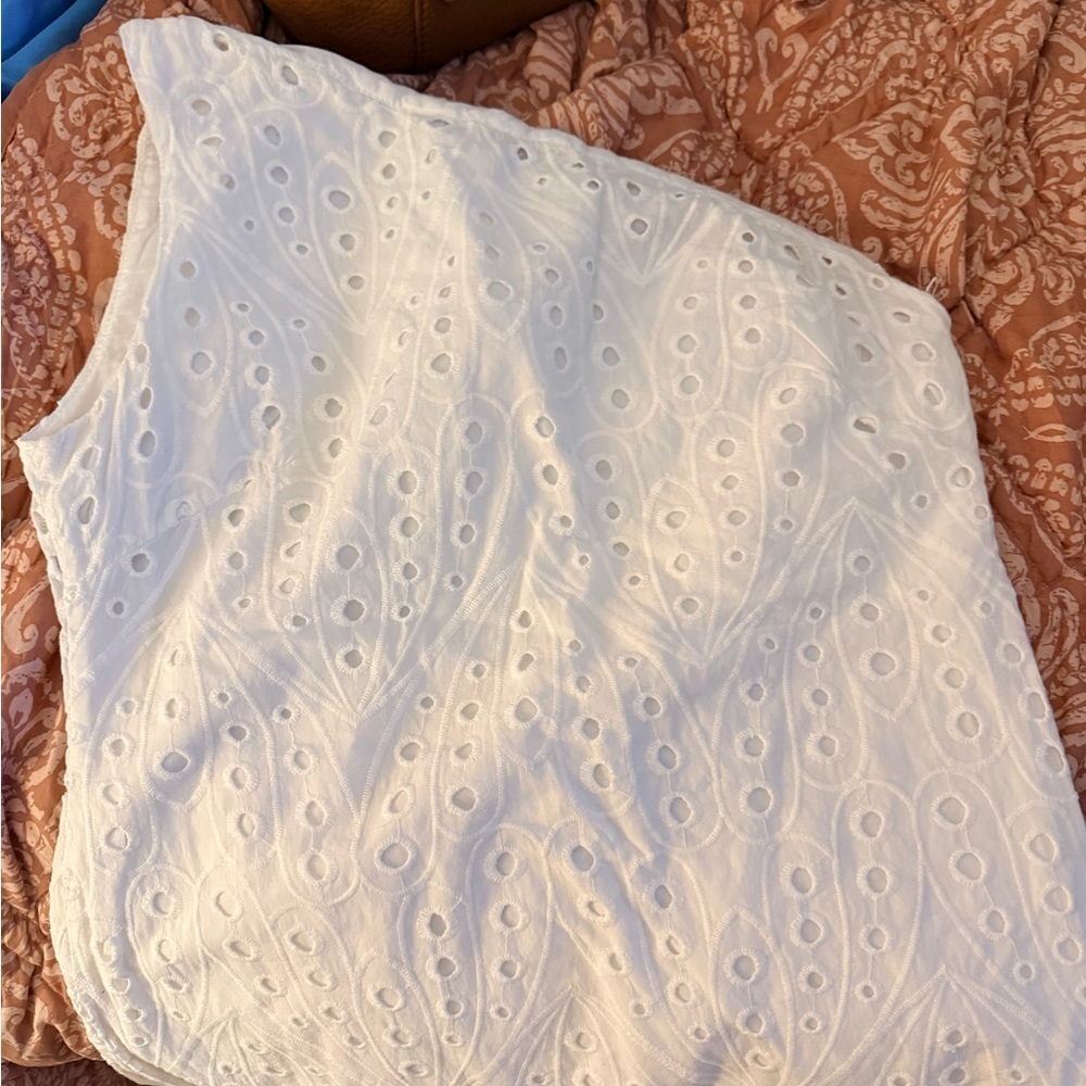 Zara White One Shoulder Dress - Picture 3 of 7